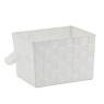 White nylon storage basket