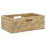 Natural rectangular shelf rattan basket