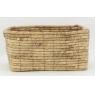 Set of 3 rectangular water hyacinth baskets