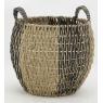 Set of 3 round seagrass basket