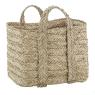 Set of 3 square seagrass baskets 