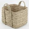 Set of 3 square seagrass baskets 