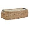 Basket in buff willow