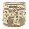 Round basket in cotton