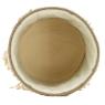 Round basket in cotton