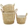 Seagrass and paper baskets