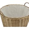 Round full willow basket 