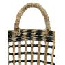 Natural and stained seagrass basket