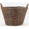 Basket in unpeeled willow