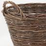 Basket in unpeeled willow