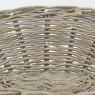 Grey pullut rattan winnowing basket 