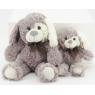 Grey dog soft toy