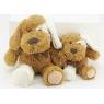 Peluche chien brun