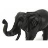 Black resin elephant