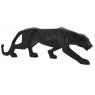 Resin black leopard statue