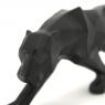 Resin black leopard statue