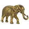 Éléphant en résine dorée antique