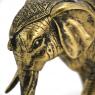 Antic gold resin elephant