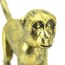 Antic gold resin monkey