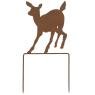 Metal fawn garden decor