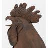 Decorative rooster in metal