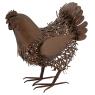 Hen in antique metal