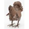 Hen in antique metal