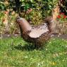 Hen in antique metal