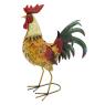 Decorative rooster in tinted metal