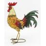 Decorative rooster in tinted metal