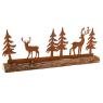 Deers and firtrees decor