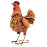 Decorative metal hen