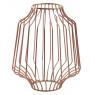 Copper-colored metal candle holder