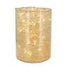 Antique glass candle holder