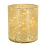 Antique glass candle holder