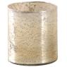 Antique glass candle holder