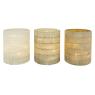 Glass candle holder