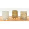 Glass candle holder