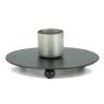 Lacquered metal candle holder