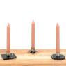 Lacquered metal candle holder
