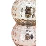 Ball candle holder in stained glass