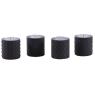 Matte black glass candle holder in 4 assorted designs