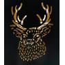 Lacquered metal candle holders Deer