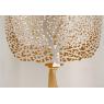 Tree cut-out grey metal candle holder