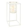 Metal and glass candle holders