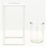 Metal and glass candle holders