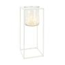 Metal and glass candle holders