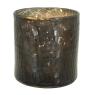 Glass candle holder