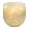 Sanded glass candle holder