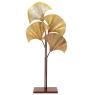 Metal leaves candle holder